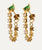 Emerald Chain Gold Studs