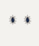 Sapphire Silver Studs