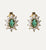 Emerald Silver Studs