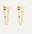 Midi Gold Chain Stud