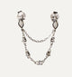 Gold Drop Double Chain Stud