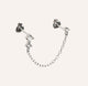 Elegant Gold Chain Stud