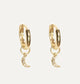 Moon Gold Hoops