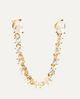 Studs Double Zircon Chain Silver