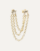 Triple gold stud chain