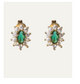 Emerald Gold Studs