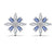 Lotus Emerald Silver Studs