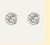Round Silver Zircon Studs