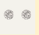 Round Silver Zircon Studs
