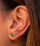 Tini Studs Emerald Gold