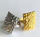 ANILLO TEXTURA COCODRILO RECTANGULAR