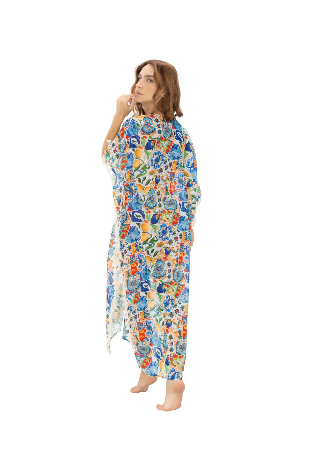 CARDIGAN LARGO CON DISEÑO LOCALIZADO