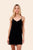 Black Silken Slip Drees