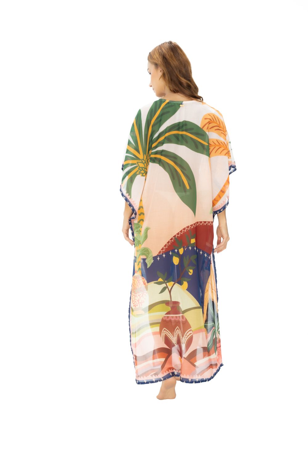 CARDIGAN LARGO CON DISEÑO LOCALIZADO