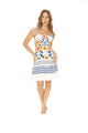 VESTIDO DE CORTES Y TIRAS AJUSTABLES
