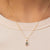 Sapphire Charm Silver Necklace