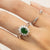 Emerald Siver Ring