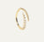 Claw Gold Zircon Ring