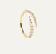 Claw Gold Zircon Ring