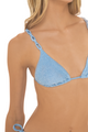 Top Triángulo Azul cristalino Sparkly