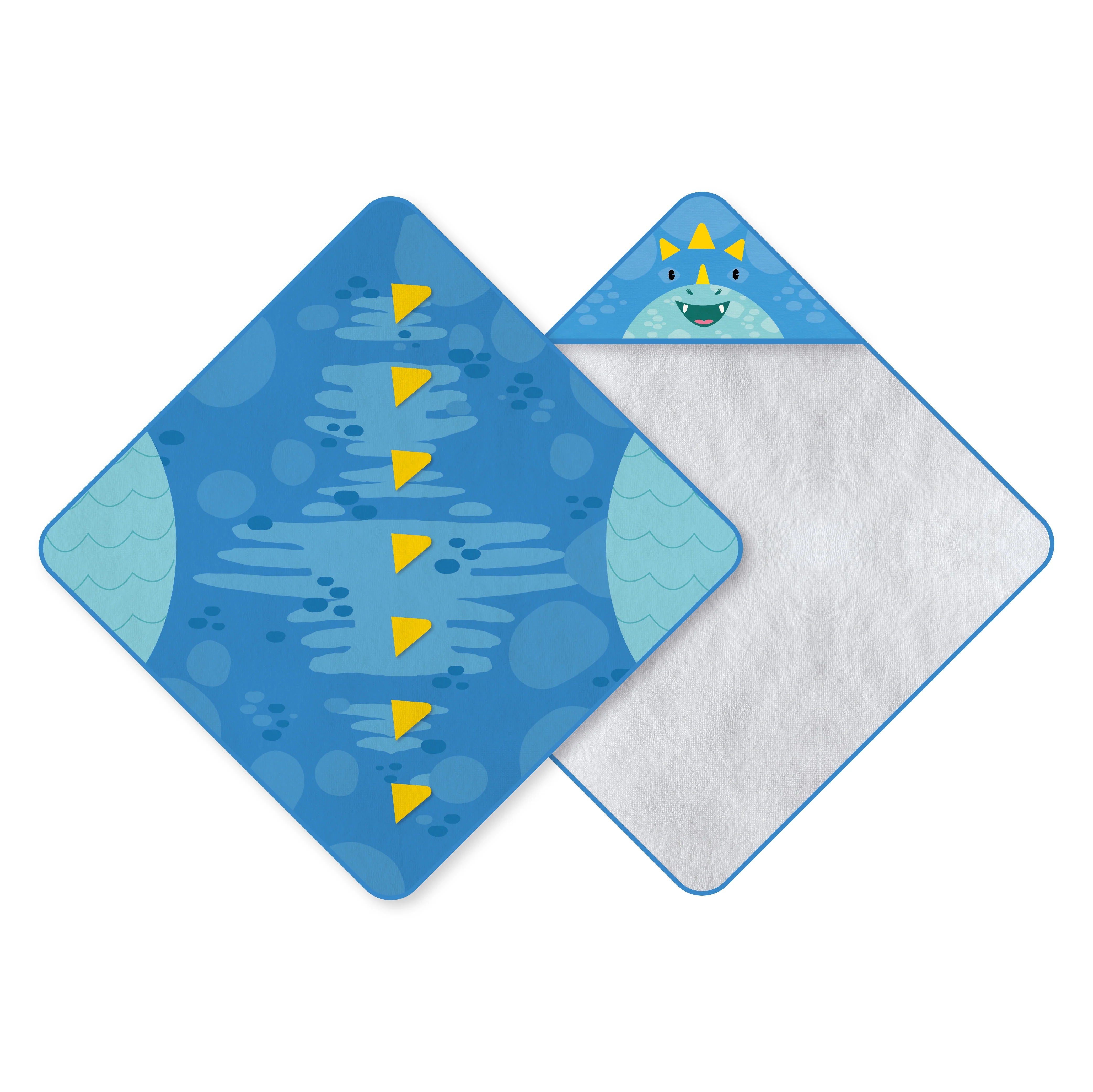 TOALLA BEBE CARA DINOSAURIO SUBLIMADA