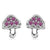 Mini Mushroom Rubi Silver Studs
