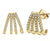 Midi Seashell Gold Studs