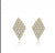 Rhombus Gold Zircon Studs