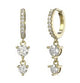 Maxi Solitaire Zircon Silver Hoops