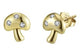 Mushroom Gold Studs