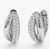 Sunbeam Zircon Silver Hoops