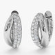 Sunbeam Zircon Silver Hoops