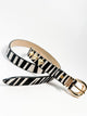 CINTURON CORAZON ANIMAL PRINT CEBRA