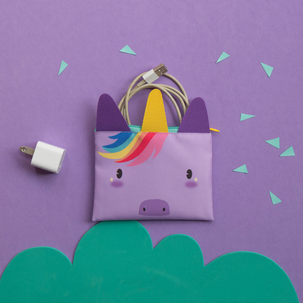 MONEDERO CON OREJAS UNICORNIO