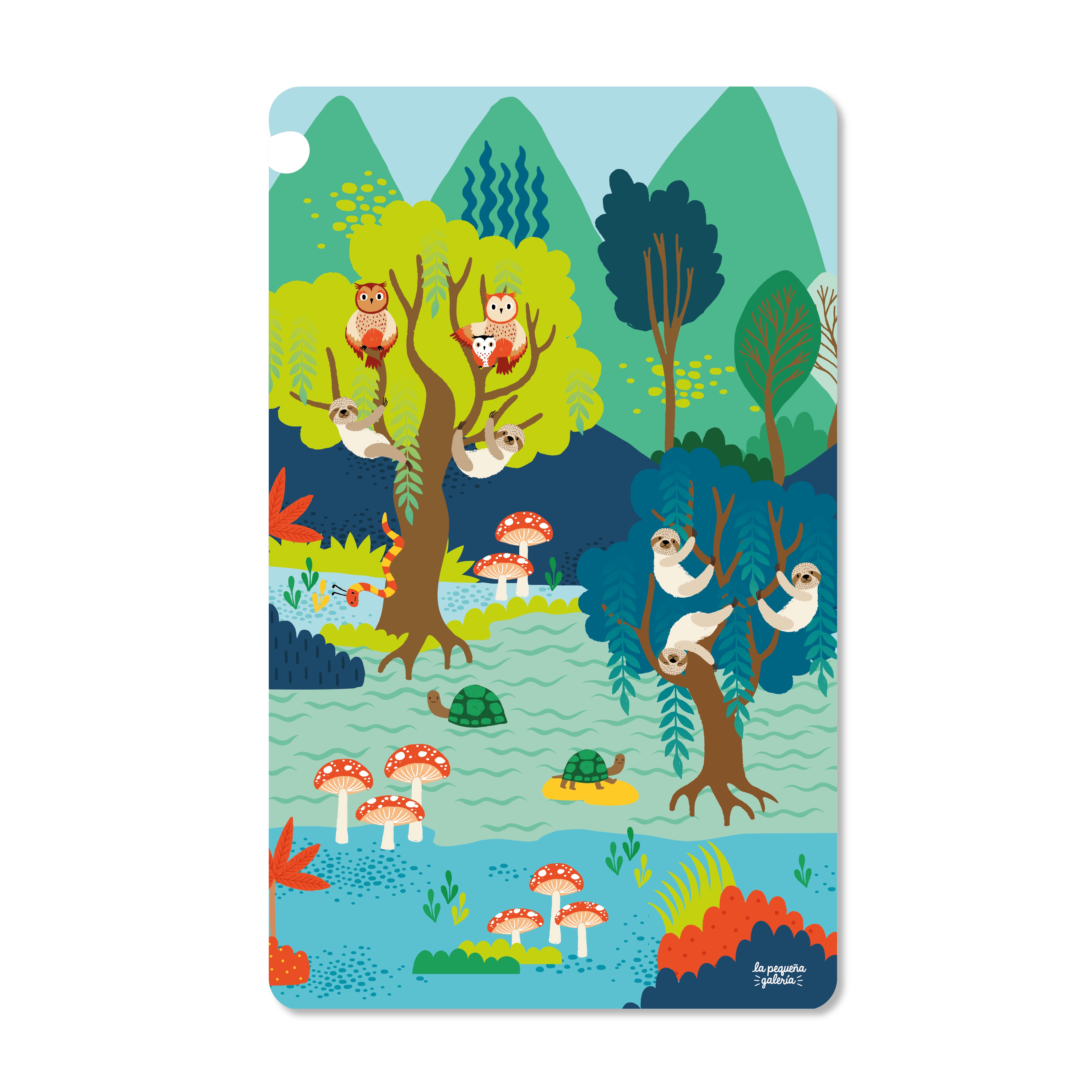 TNB8373L TOALLA DE NIÑO BOSQUE