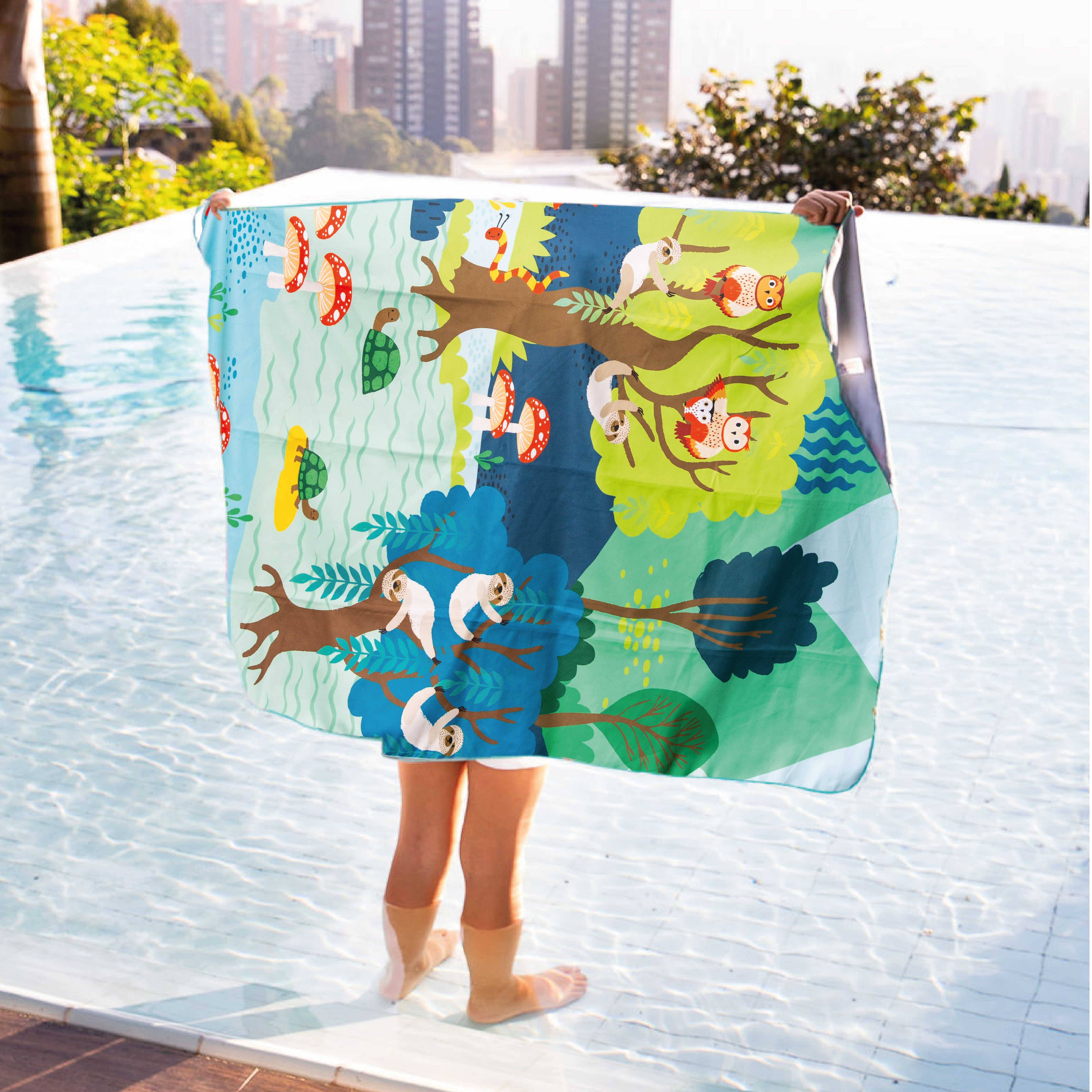 TNB8373L TOALLA DE NIÑO BOSQUE