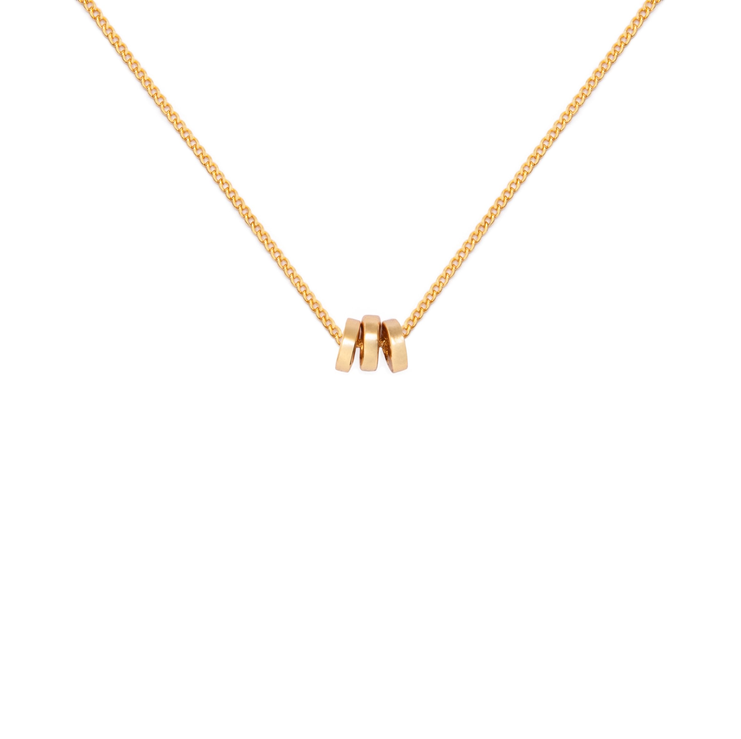 COLLAR CADENA ORO ARGOLLAS – Casatrece - Main Image