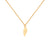 COLLAR CADENA ORO HOJA | WISH | Joyería | Casatrece Colombia