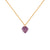 COLLAR CADENA ORO FLUORITA ROMBO MORADA | WISH | Joyería | Casatrece Colombia