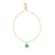 PULSERA CADENA ORO AMAZONITA | WISH | Joyería | Casatrece Colombia